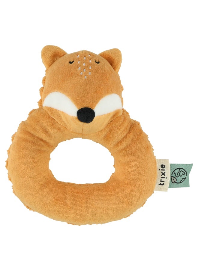 Trixie Organic Cotton Ring Rattle - Mr. Fox - Image 1